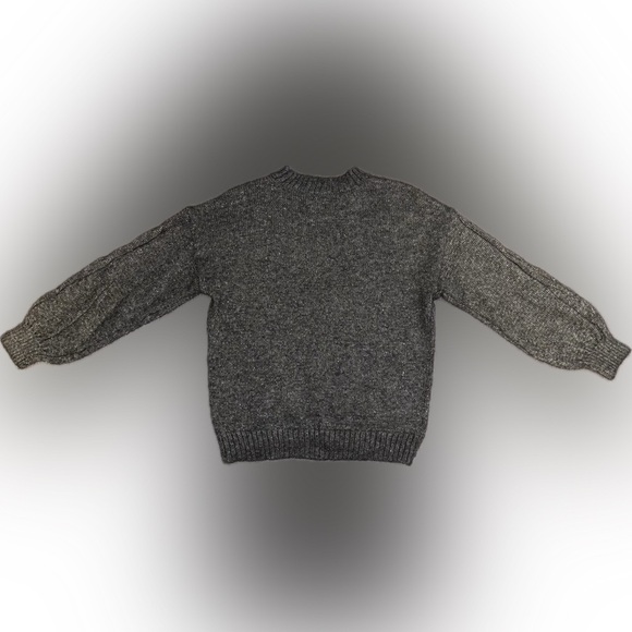 Lauren Conrad | Metallic Cable Knit Sweater | Green Shimmer Pullover | Size L - Picture 8 of 11